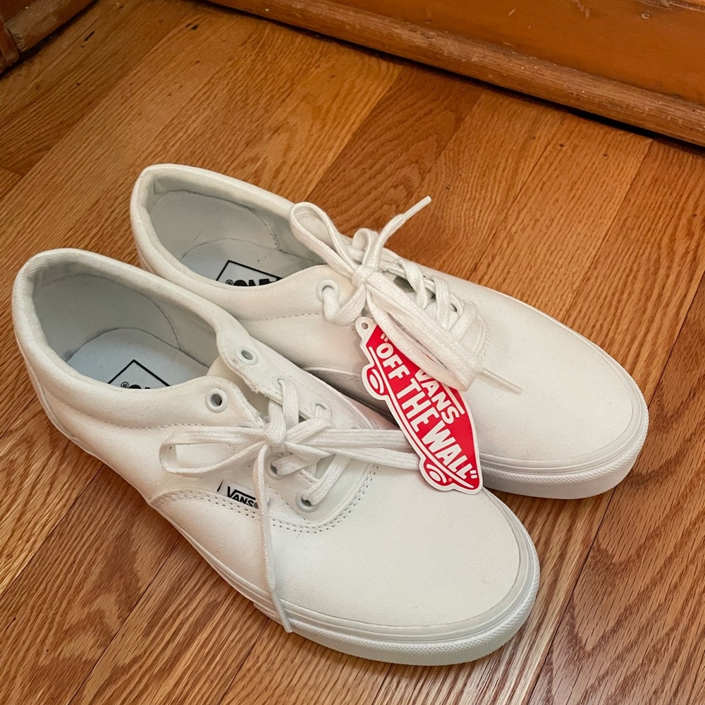 White Canvas Vans